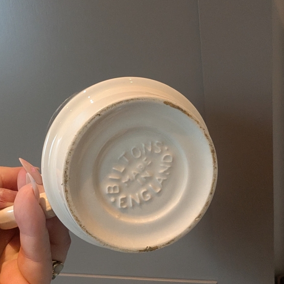 Vintage Leaf Print Ceramic Mugs Biltons England - Picture 3 of 8